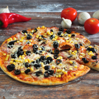 Capricciosa Standard 670 g PIZZA STANDARD 32 cm la Rexo Pizza din Târgu Mureş