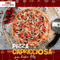 Pizza Capricciosa + Coca Cola 0.3L Gratis! PROMO! Chill Your Meal, Free Coke Deal! la ROCKIN' BITES (Rockin' Burgers) din Târgu Mureş