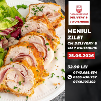 Meniul zilei - Joi (12:00 - 17: 00 ) Meniul zilei la Casa Muresana Delivery din Târgu Mureş
