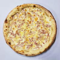 NEW ! Pizza Carbonara 630 g PIZZA STANDARD 32 cm (REȚETĂ NOUĂ) la Rexo LunchBox din Târgu Mureş