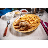 Parmezan and Herbs Crispy Strips Menu 200 / 150 / 75 g MENIU CRISPY la Crispyland din Târgu Mureş