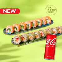 COMBO PHILA ROLLS + COLA Combo la Sushi Master din Târgu Mureş