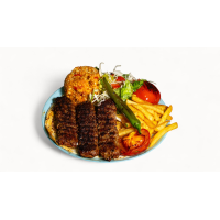Adana kebab farfurie Meniu turcesc la Turkish Steak House Restaurant din Târgu Mureş
